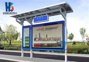公交候車(chē)亭LED屏宣傳正能量